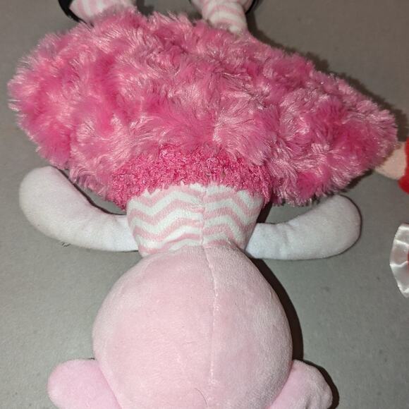 Vintage 3 Lot Plush Dolls Fisher Price Silly Sweet Musical Rattle Ballerina Pink - Picture 6 of 7